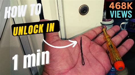 how to unlock cabinet without key